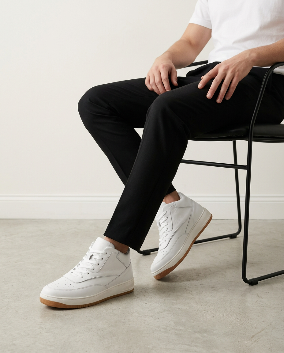 Zapatilla Casual Celeste con Altura +10 cm